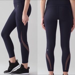 Lululemon Invigorate 7/8 Mesh Leggings size 4